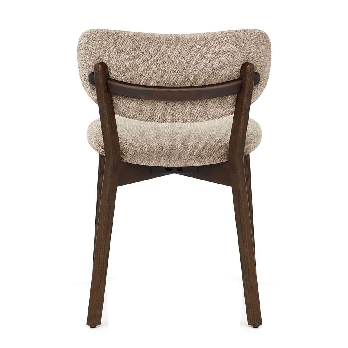 Maya Dark Oak Chair Tweed Fabric
