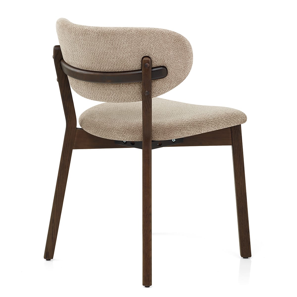 Maya Dark Oak Chair Tweed Fabric