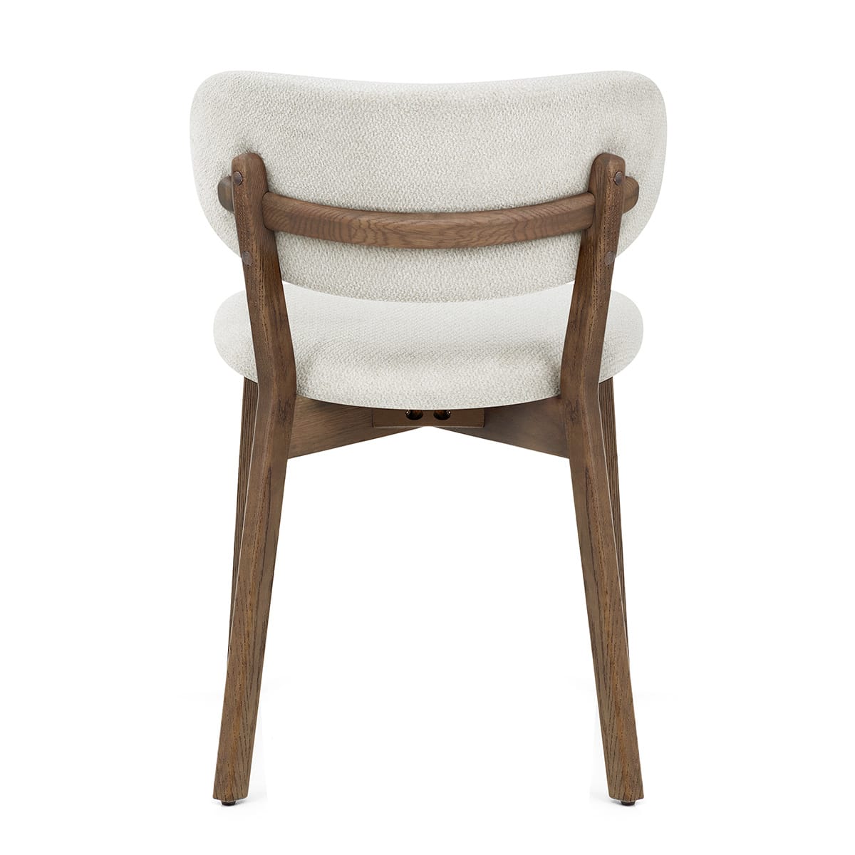 Maya Light Oak Chair Ivory Fabric