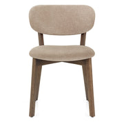 Maya Light Oak Chair Tweed Fabric
