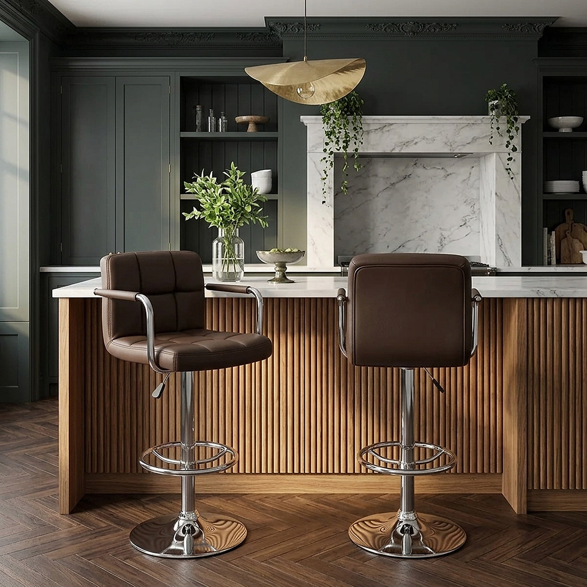 Maze Bar Stool Brown