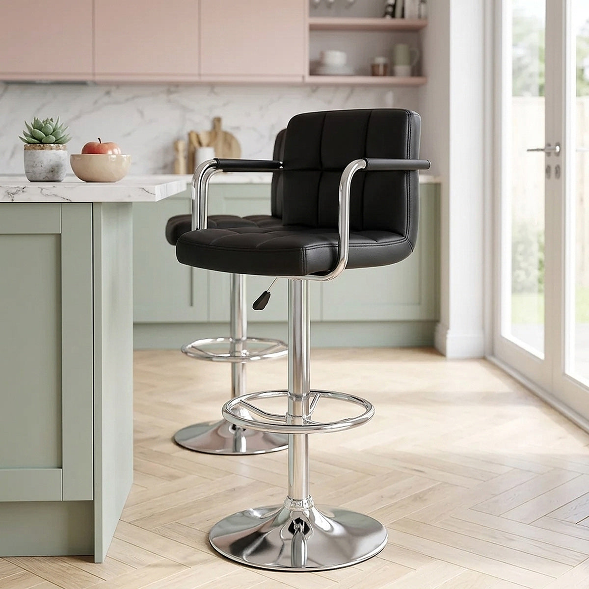 Maze Bar Stool Black