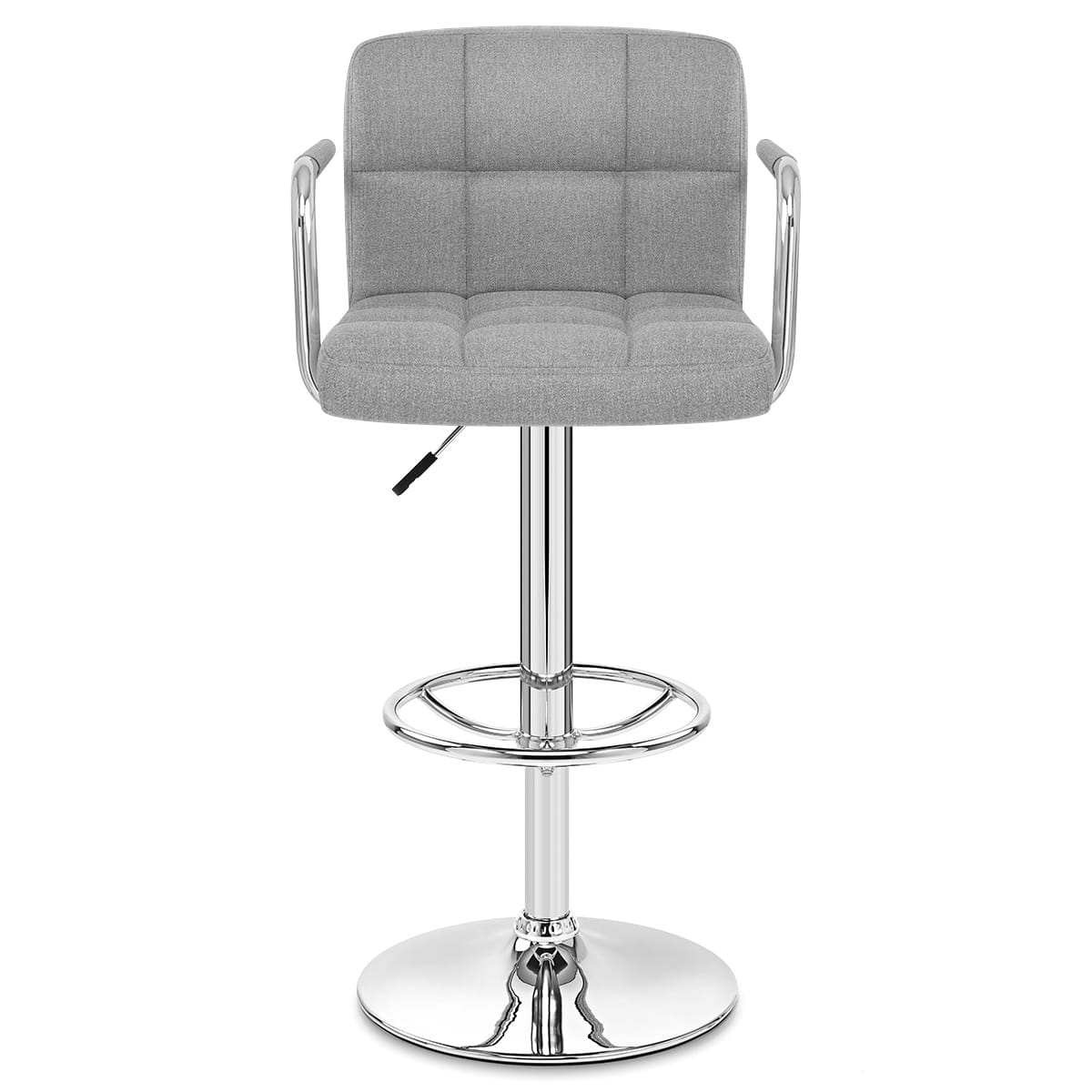 Maze Bar Stool Grey Fabric