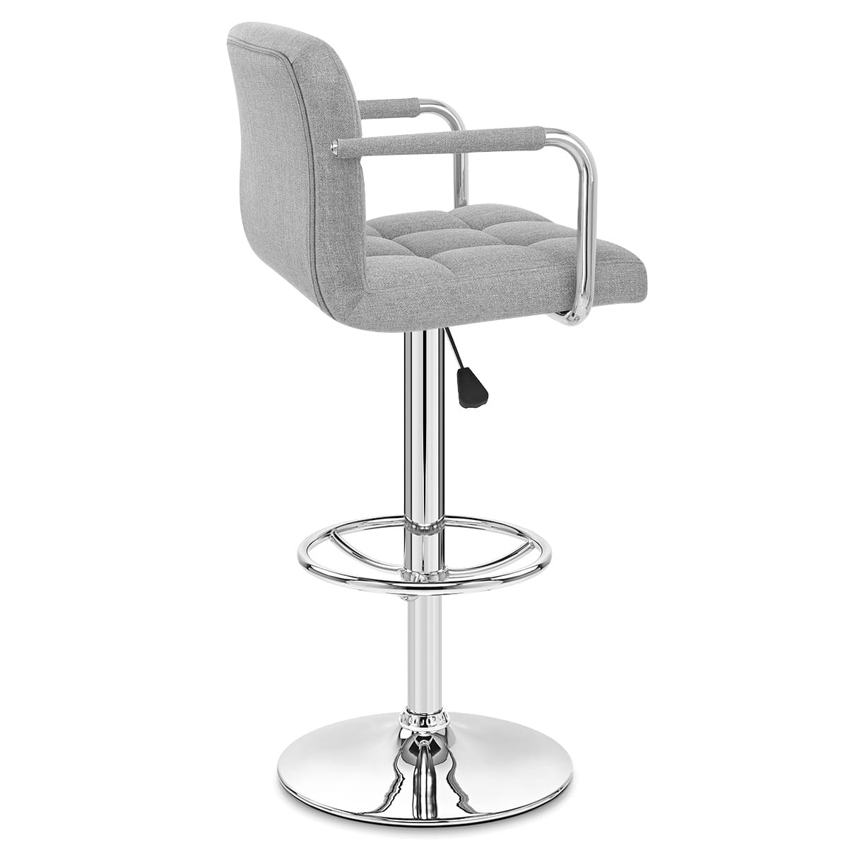 Maze Bar Stool Grey Fabric