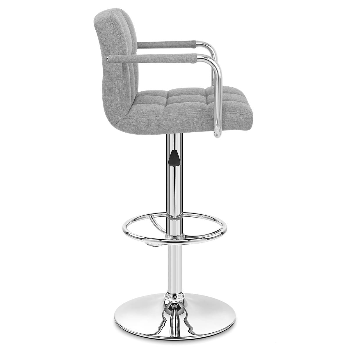 Maze Bar Stool Grey Fabric