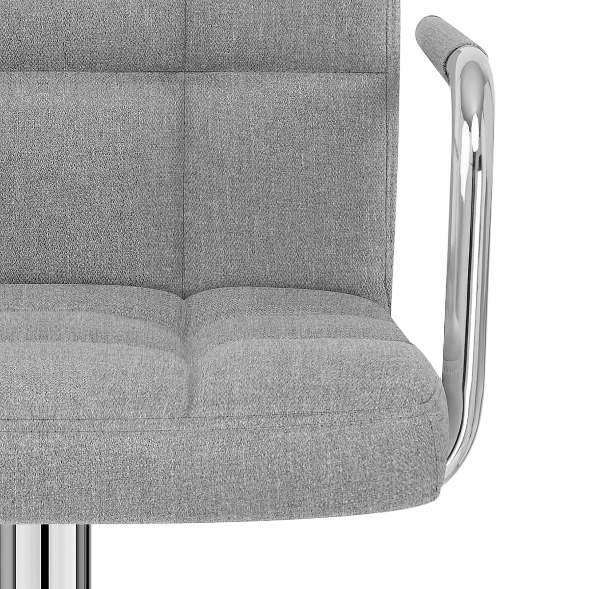 Maze Bar Stool Grey Fabric