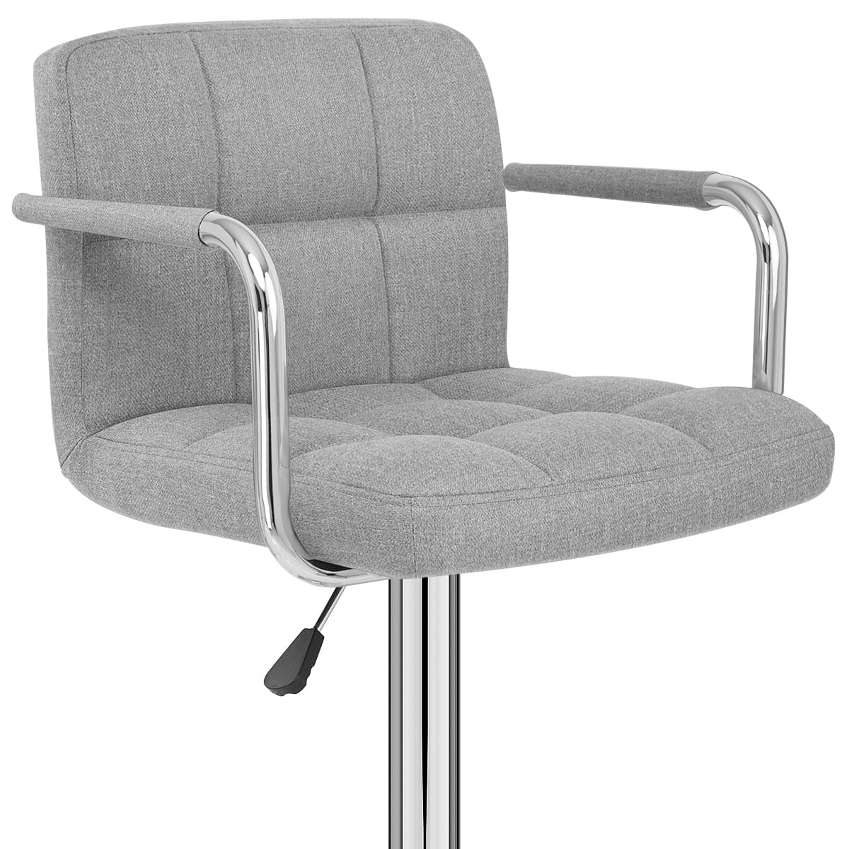 Maze Bar Stool Grey Fabric