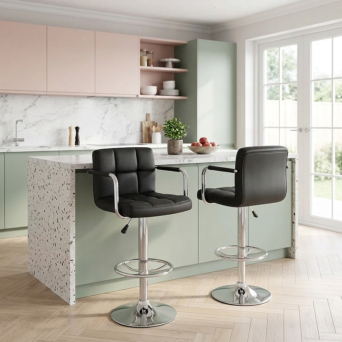 Maze Bar Stool Black