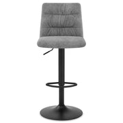 Mechu Bar Stool Grey Velvet