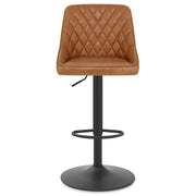 Melbourne Real Leather Stool Antique Brown