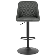 Melbourne Real Leather Stool Antique Slate