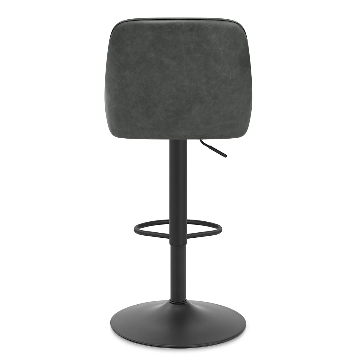 Melbourne Real Leather Stool Antique Slate