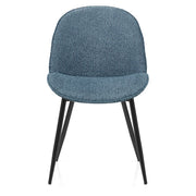 Mia Dining Chair Blue Fabric