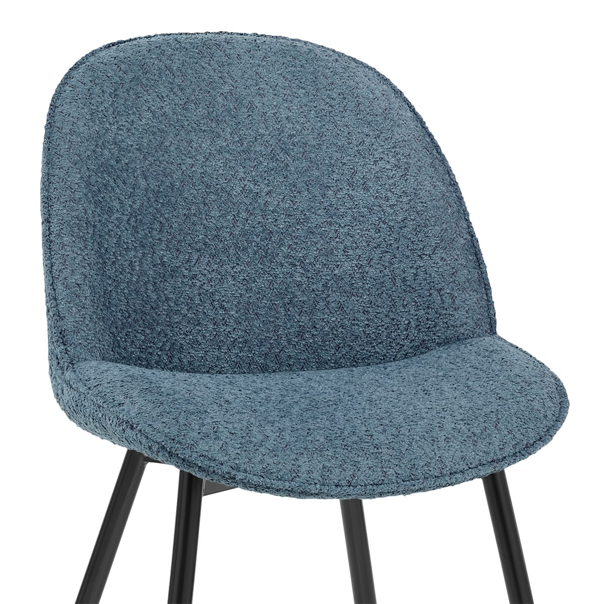 Mia Dining Chair Blue Fabric