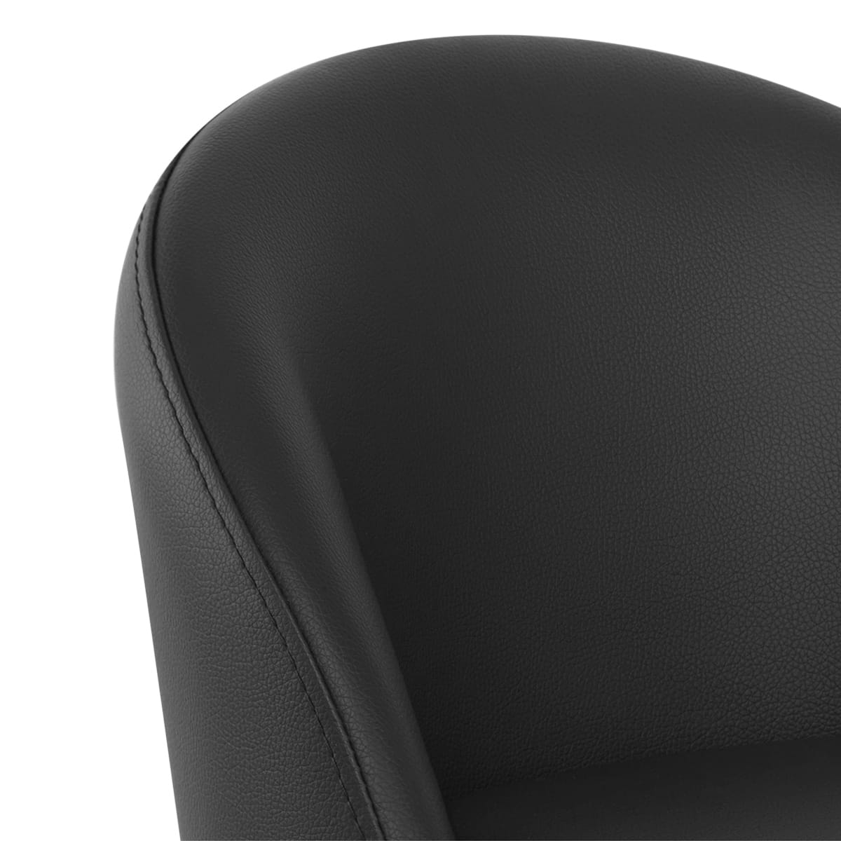 Mimi Brushed Steel Stool Black