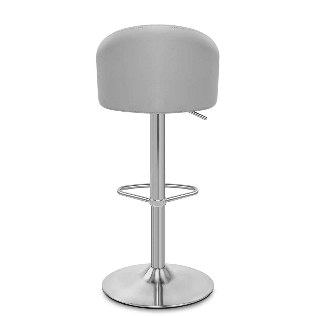 Mimi Brushed Steel Stool Grey