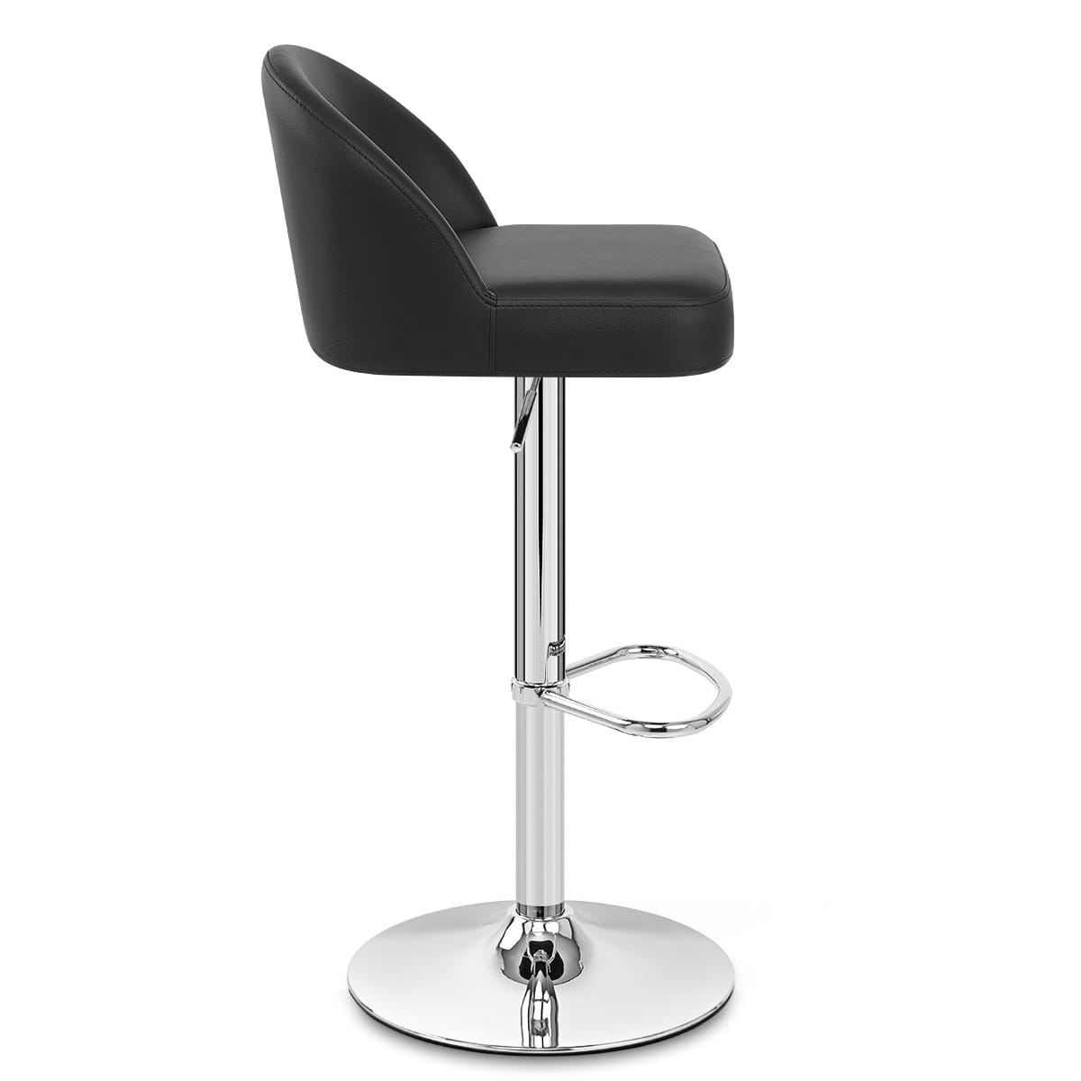 Mimi Chrome Stool Black