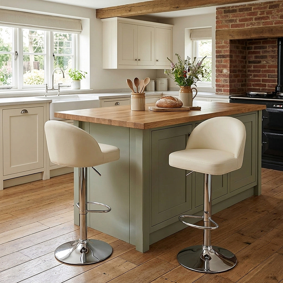 Mimi Chrome Stool Cream