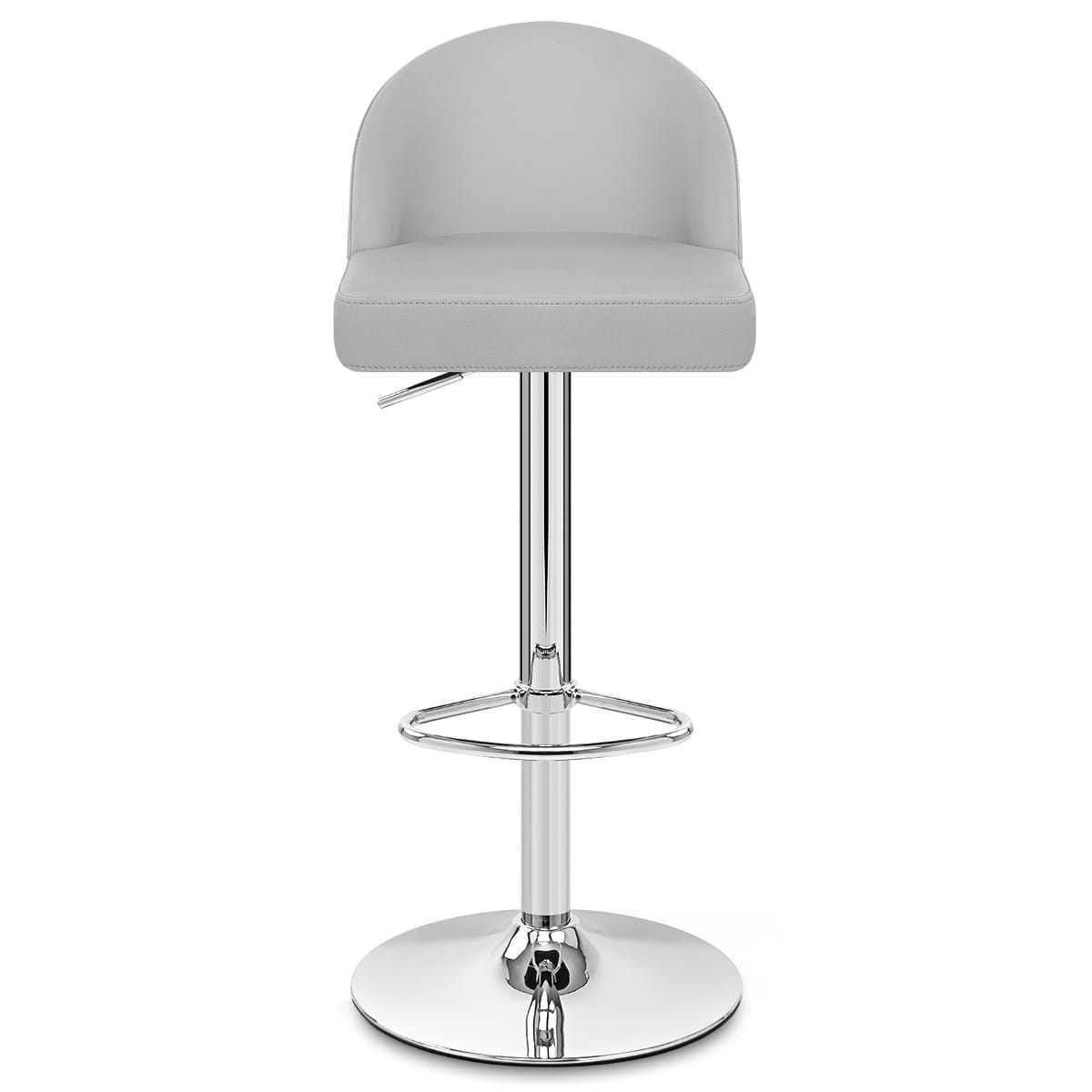 Mimi Chrome Stool Grey