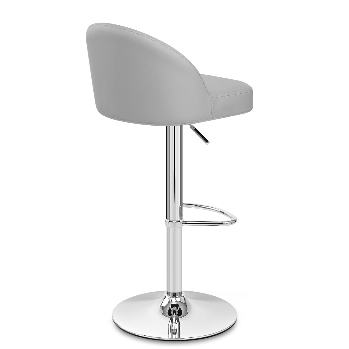 Mimi Chrome Stool Grey