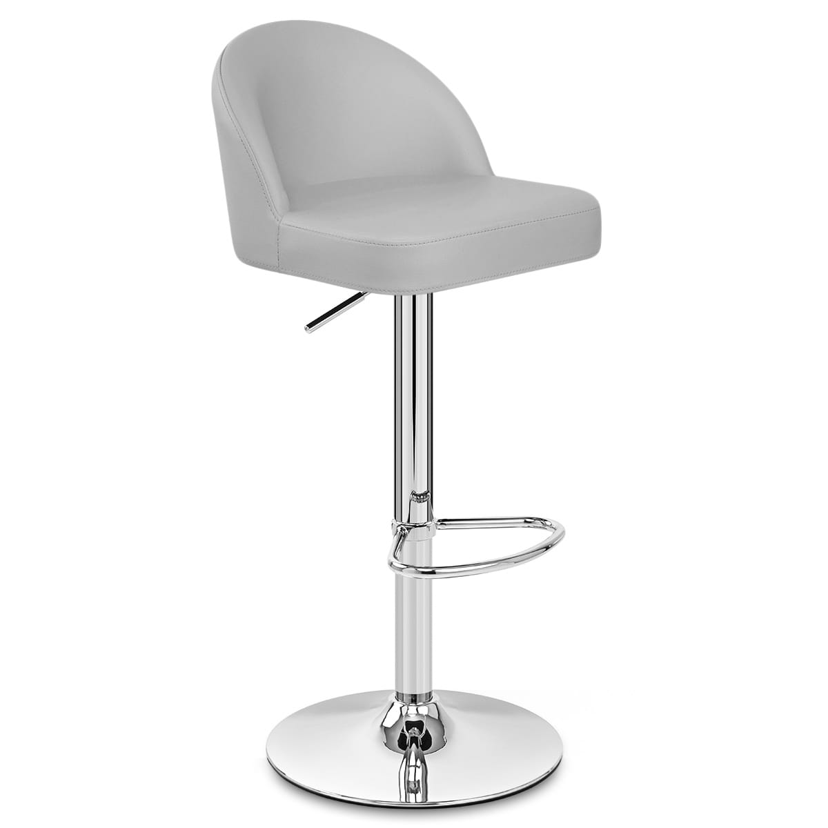 Mimi Chrome Stool Grey
