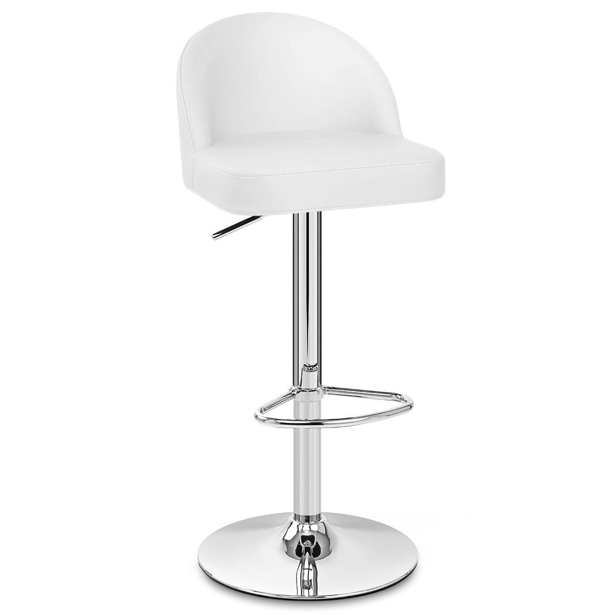 Mimi Chrome Stool White