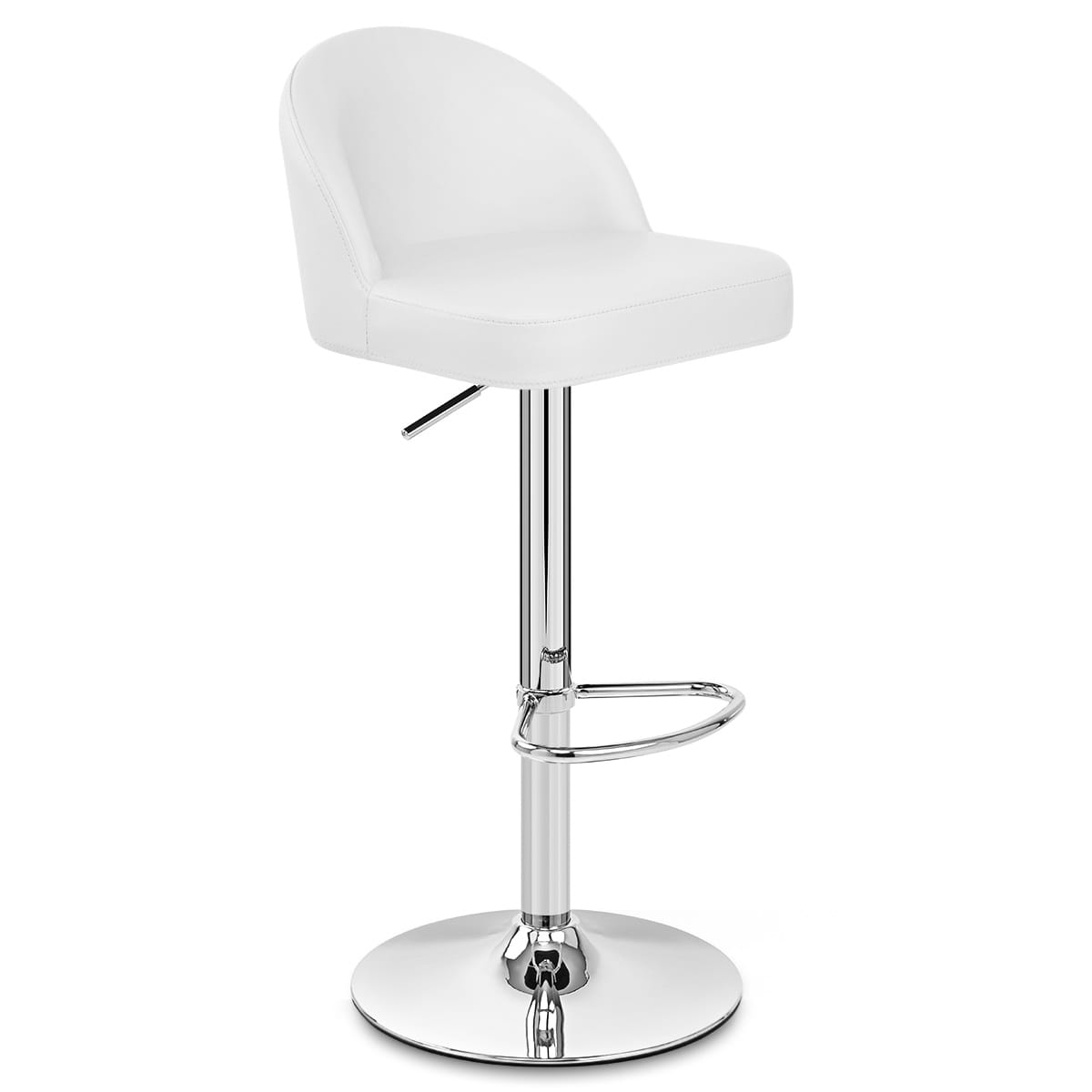 Mimi Chrome Stool White
