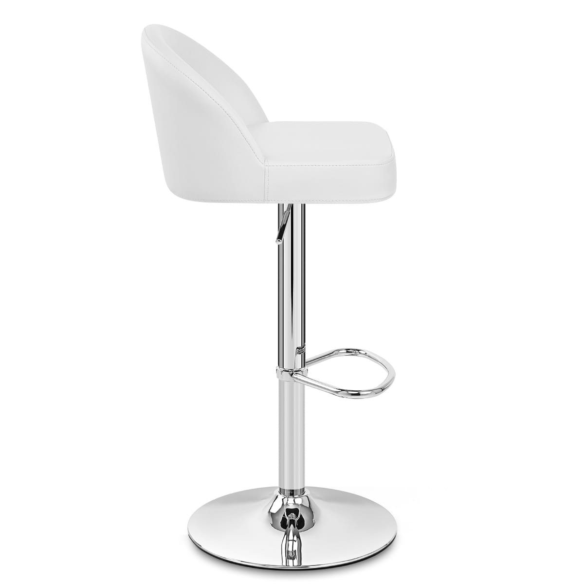 Mimi Chrome Stool White