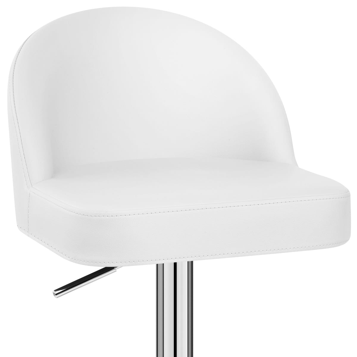 Mimi Chrome Stool White