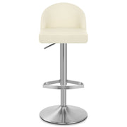 Mimi Real Leather Bar Stool Cream