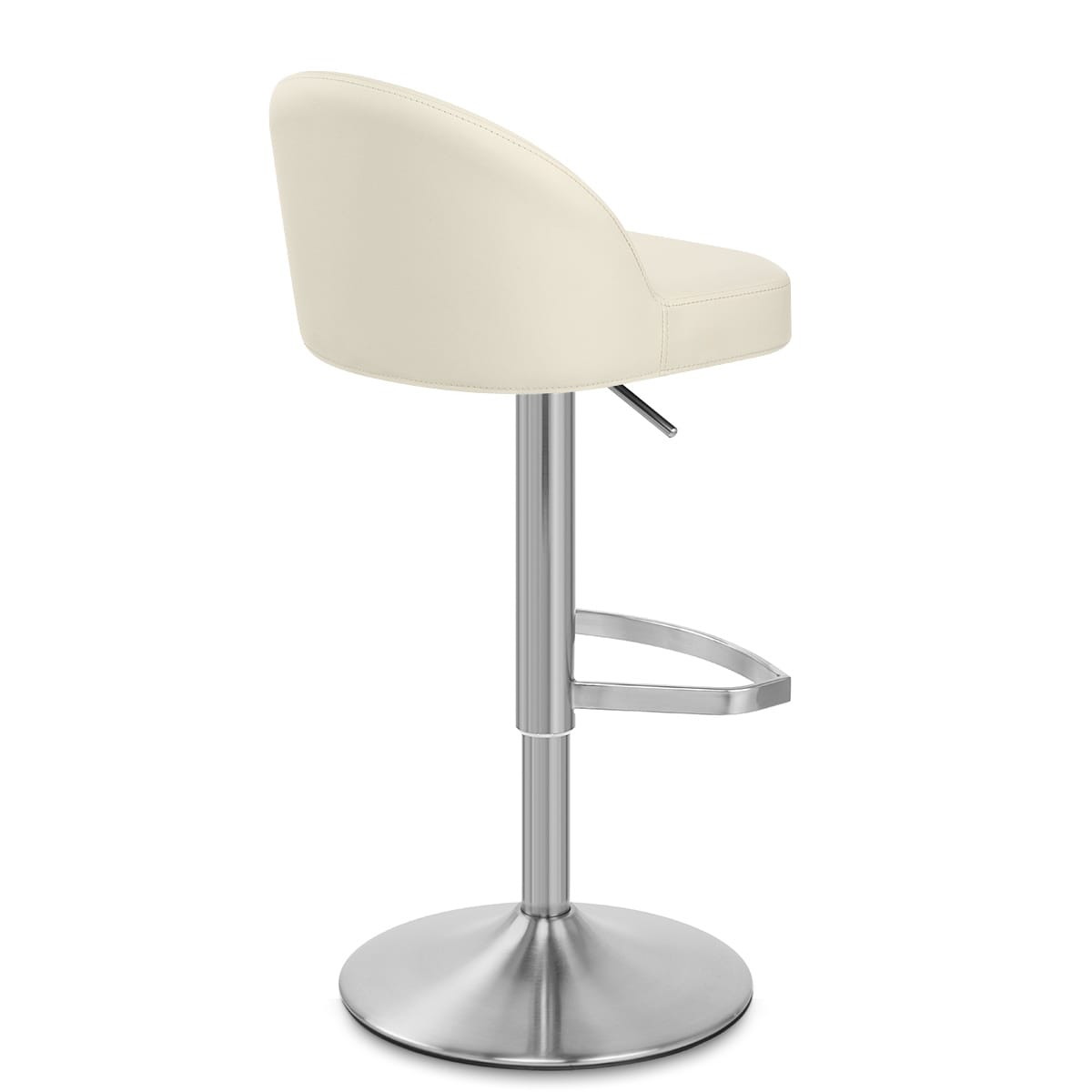 Mimi Real Leather Bar Stool Cream