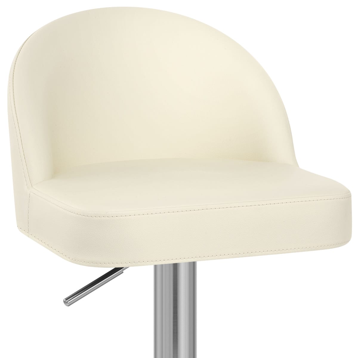 Mimi Real Leather Bar Stool Cream