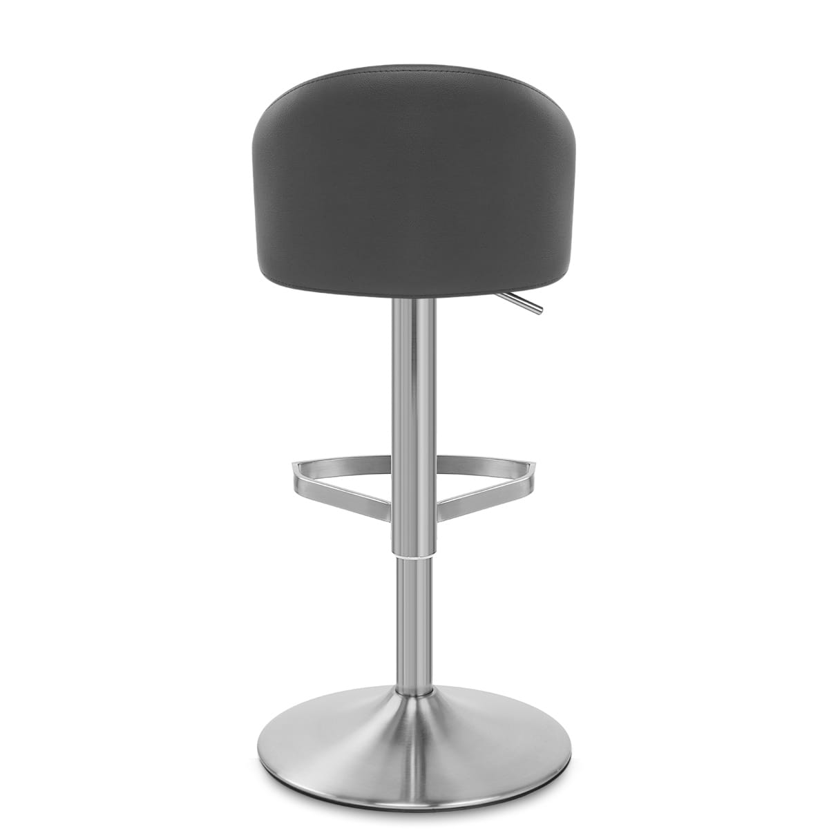 Mimi Real Leather Bar Stool Grey