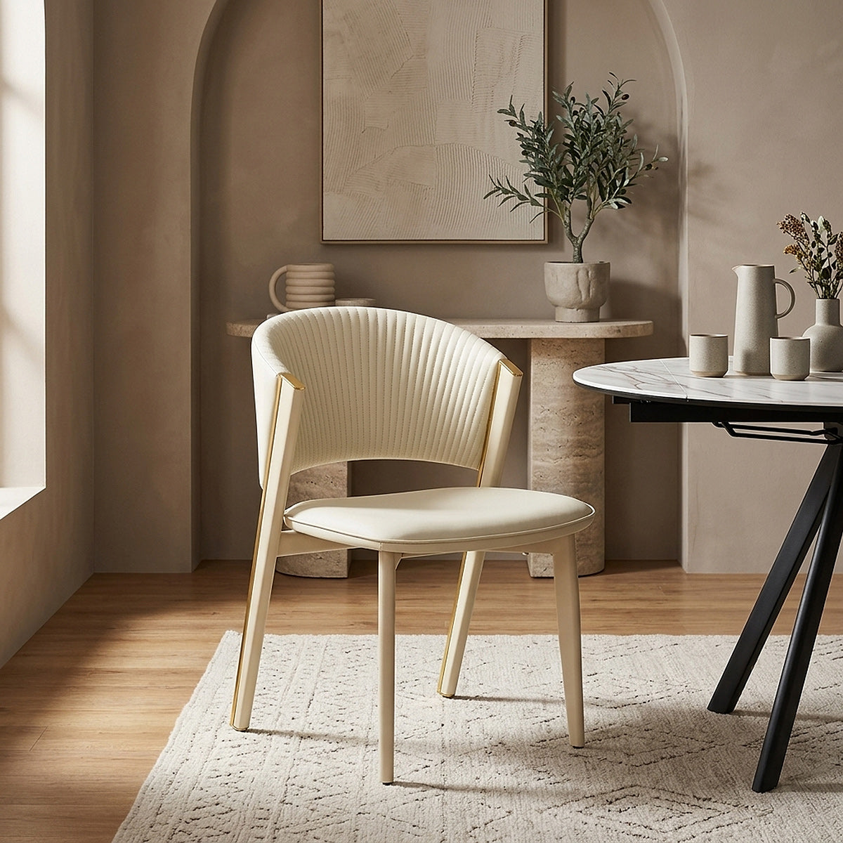 Mollie Dining Chair Cream