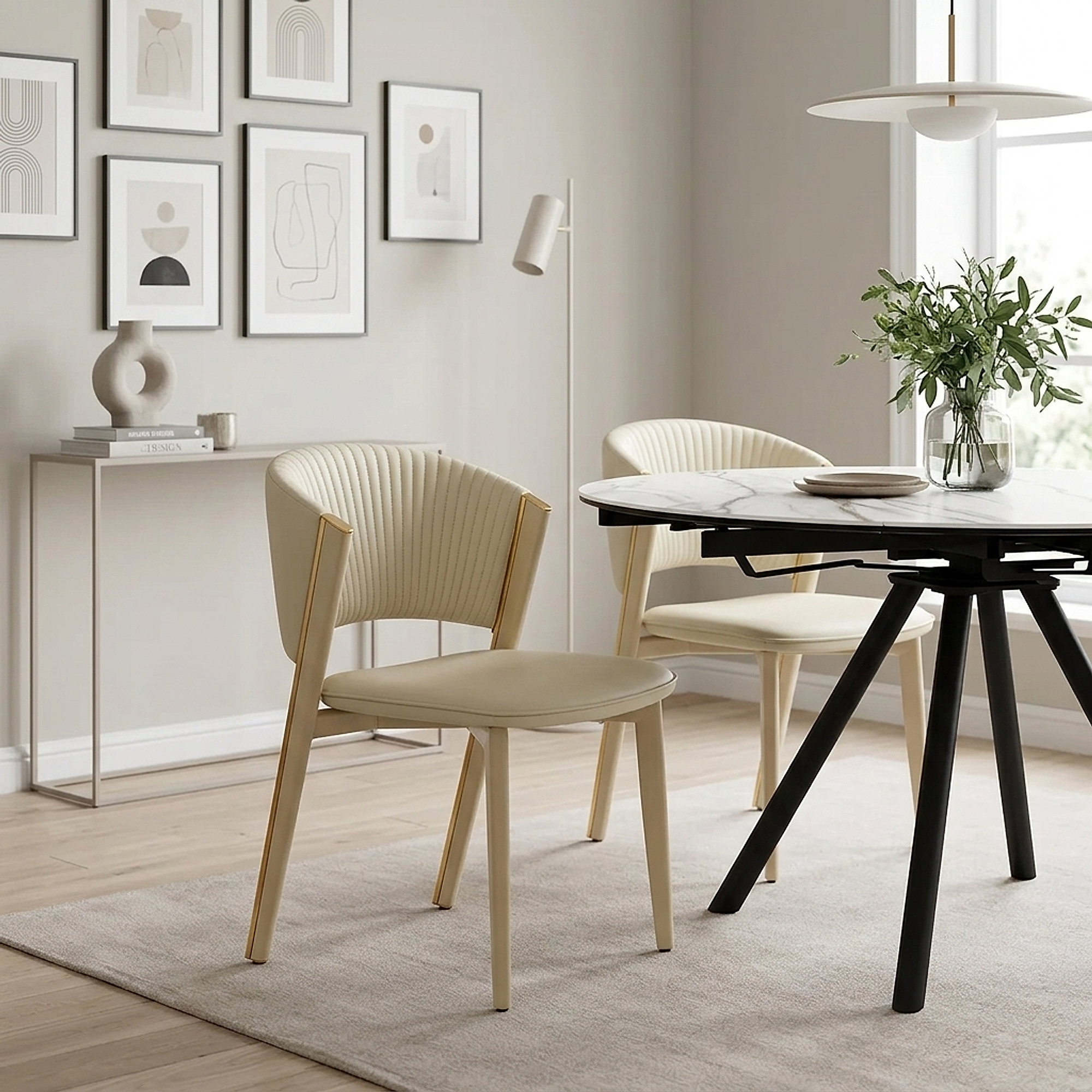 Mollie Dining Chair Cream