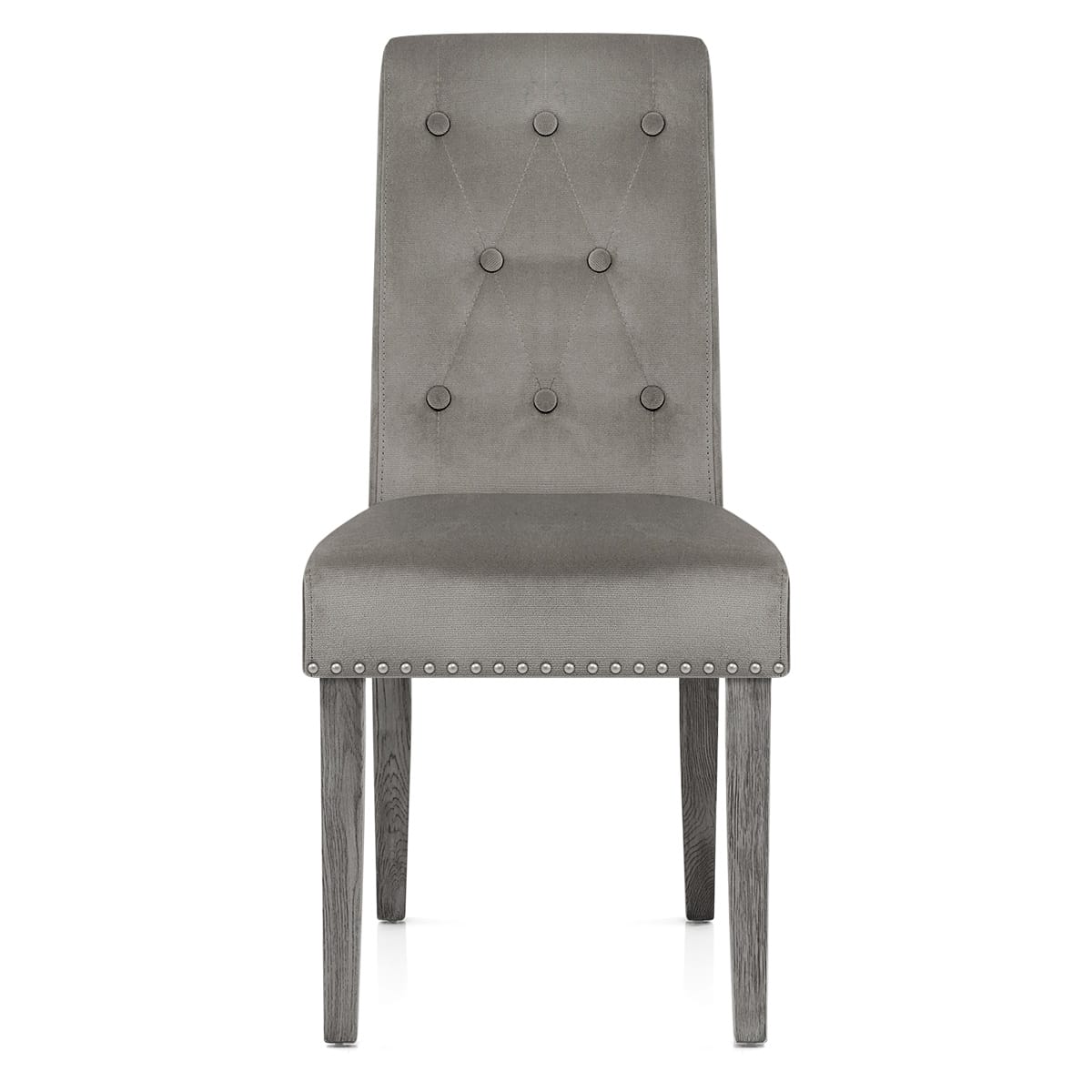 Moreton Dining Chair Grey Velvet