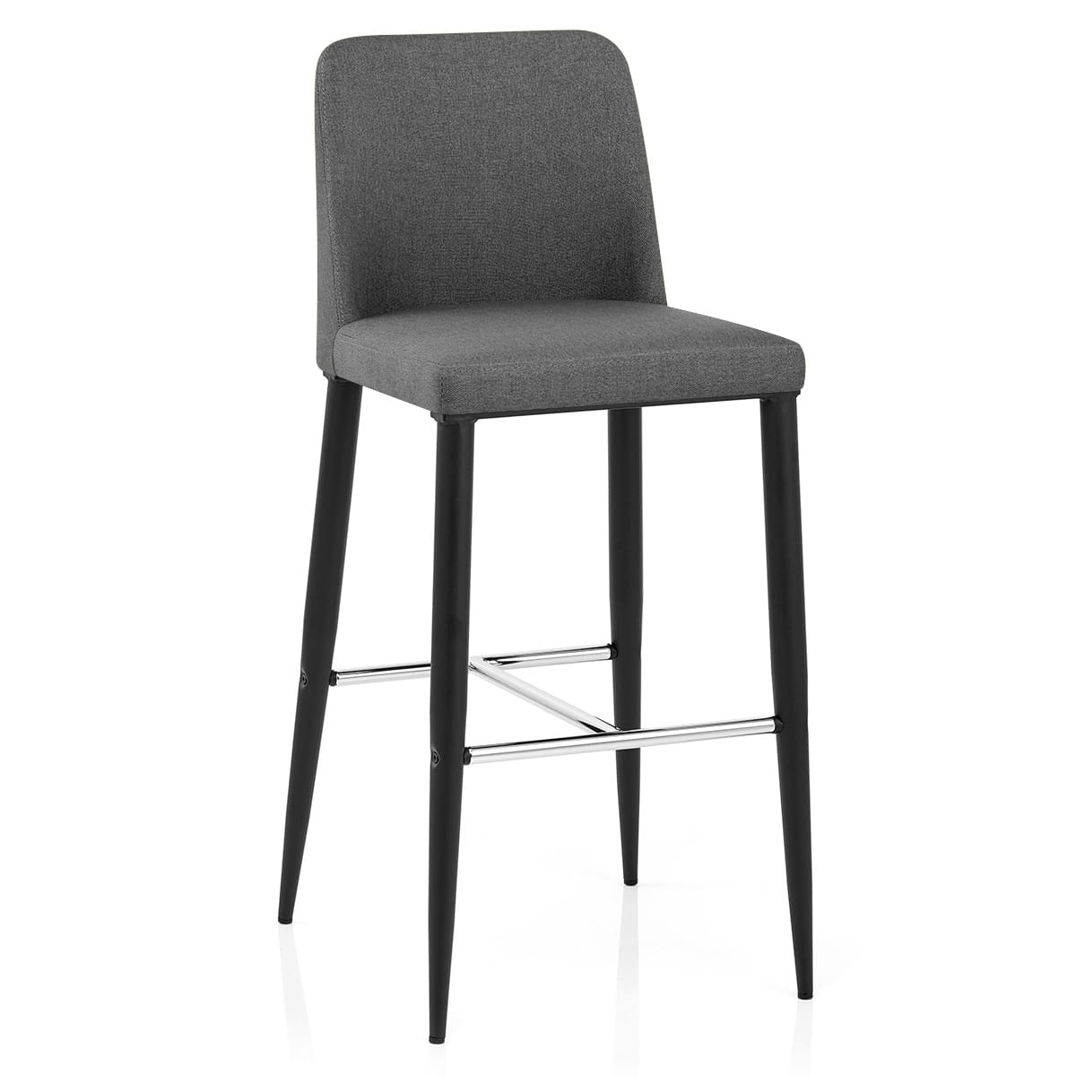 Morgan Kitchen Stool Grey Fabric