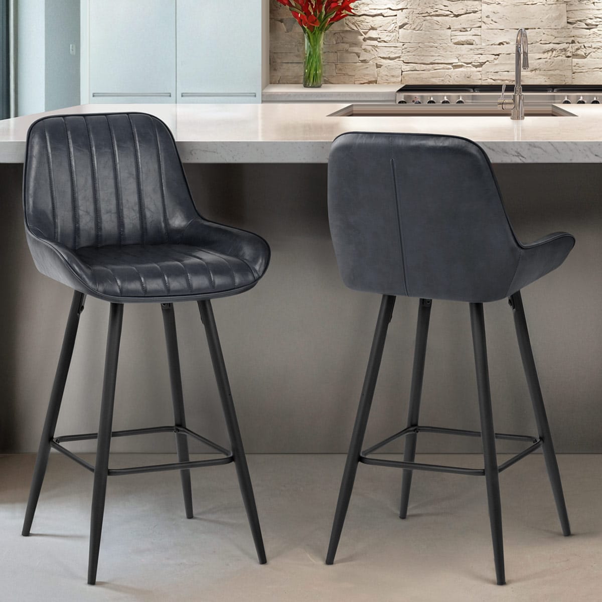 Mustang Bar Stool Antique Slate