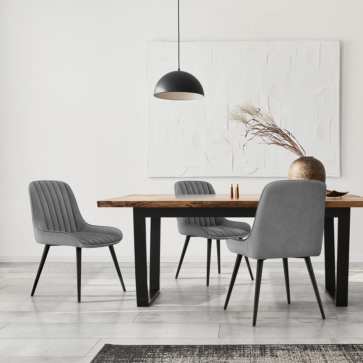 Mustang Chair Dark Grey Velvet