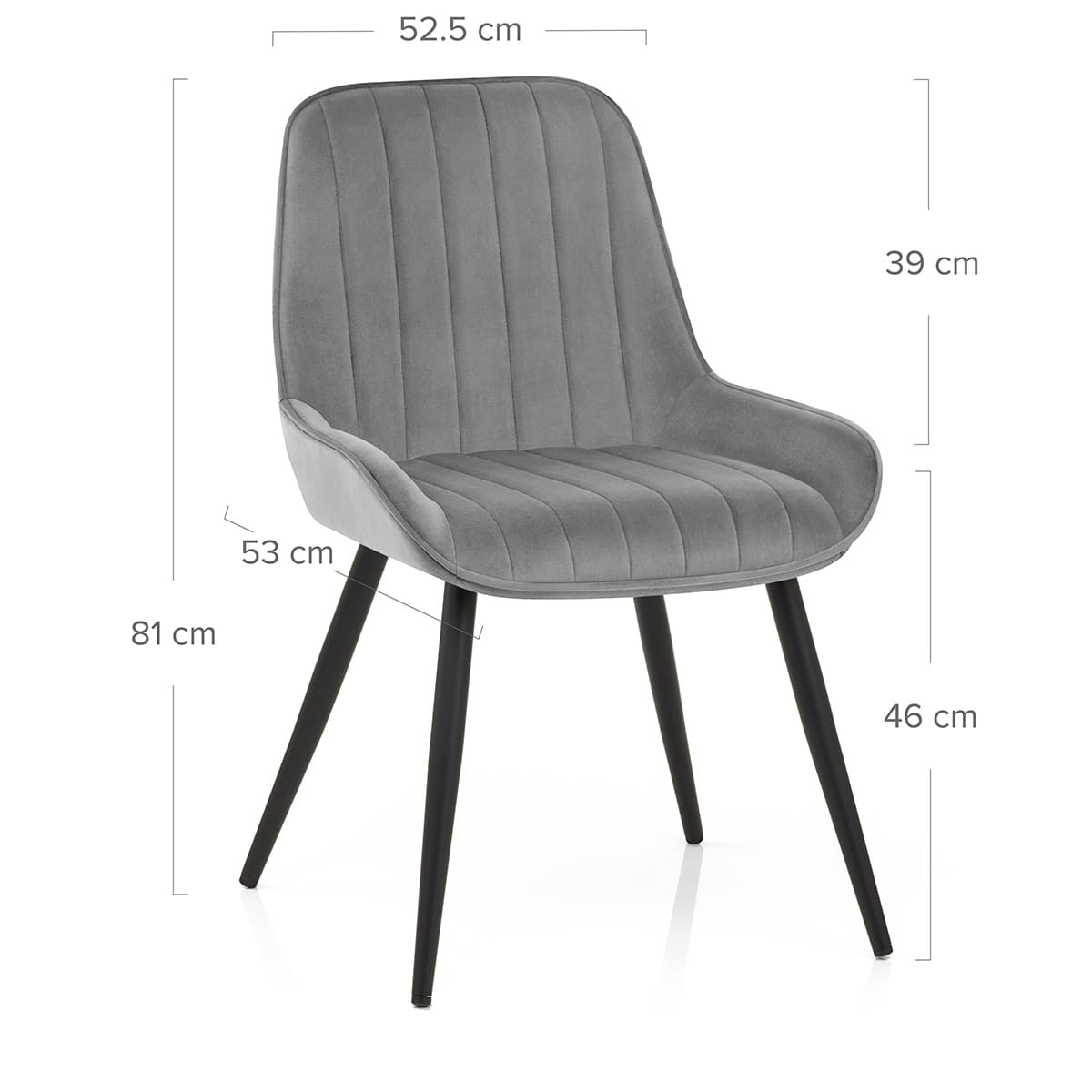Mustang Chair Dark Grey Velvet