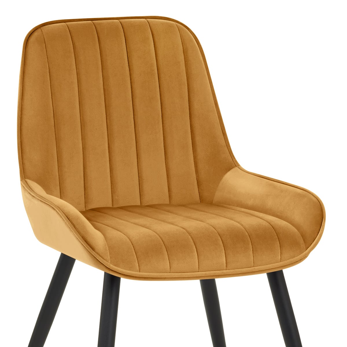 Mustang Chair Mustard Velvet