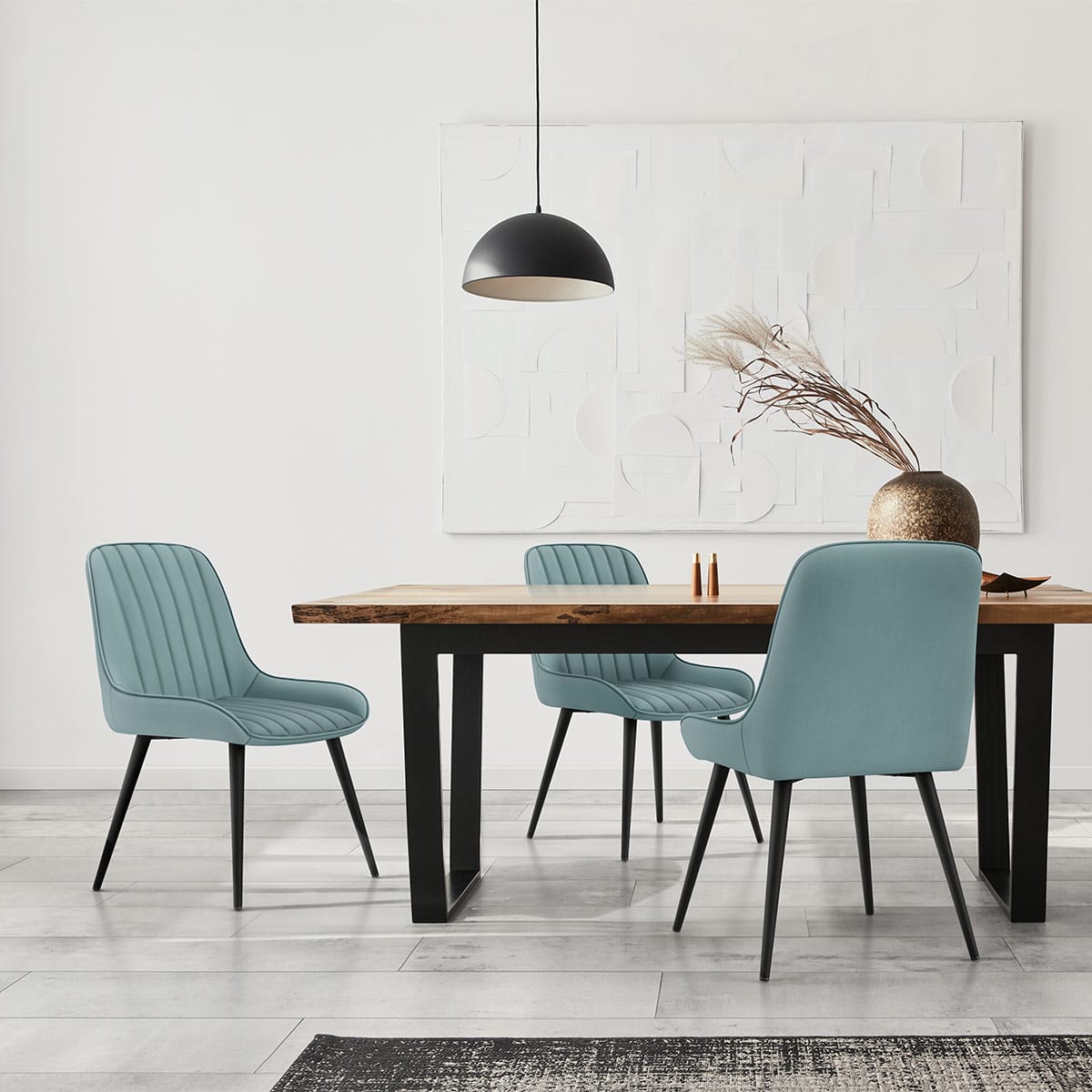 Mustang Chair Teal Velvet