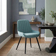 Mustang Chair Teal Velvet