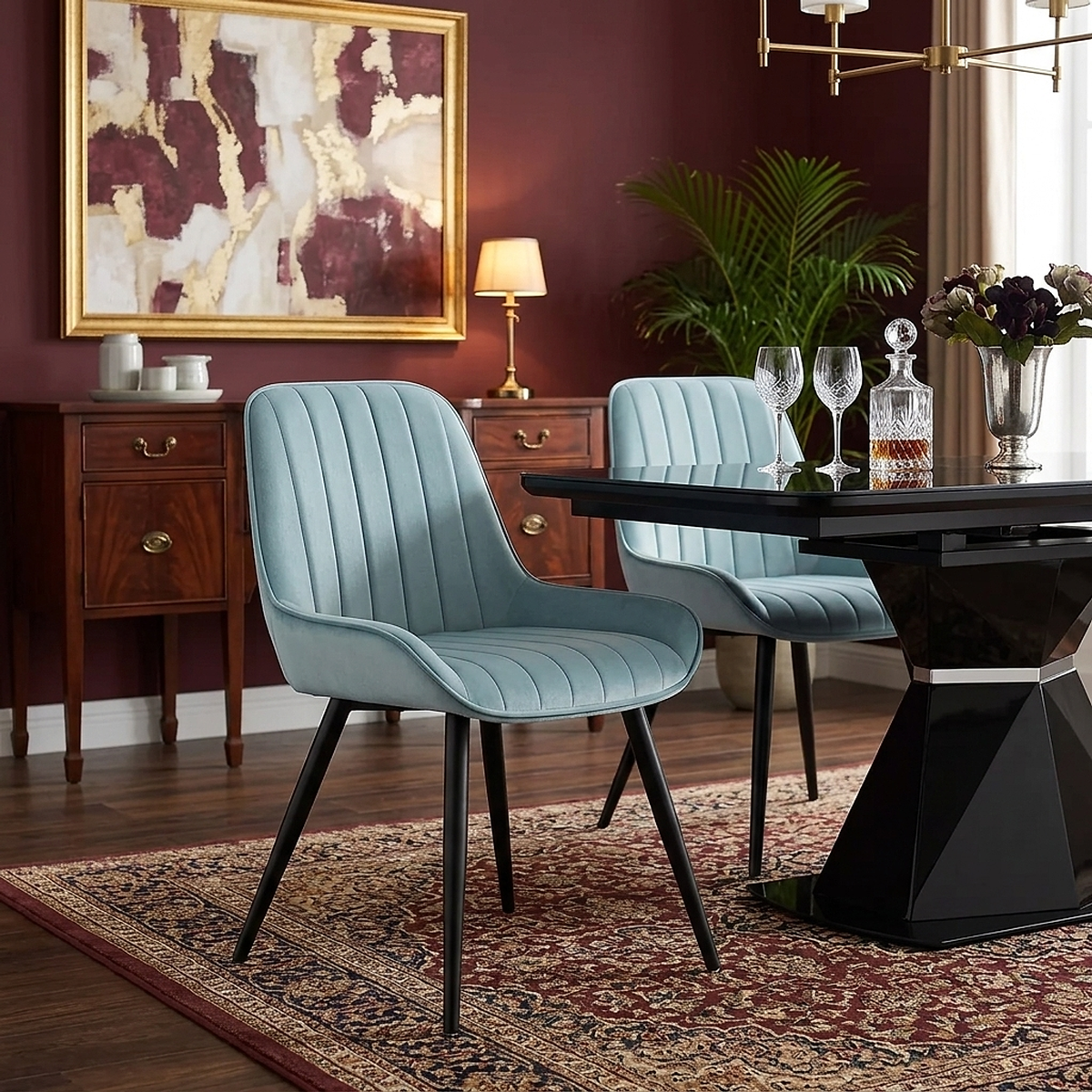 Mustang Chair Teal Velvet