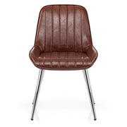 Mustang Chrome Chair Antique Brown