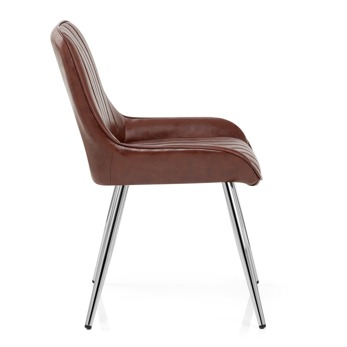 Mustang Chrome Chair Antique Brown