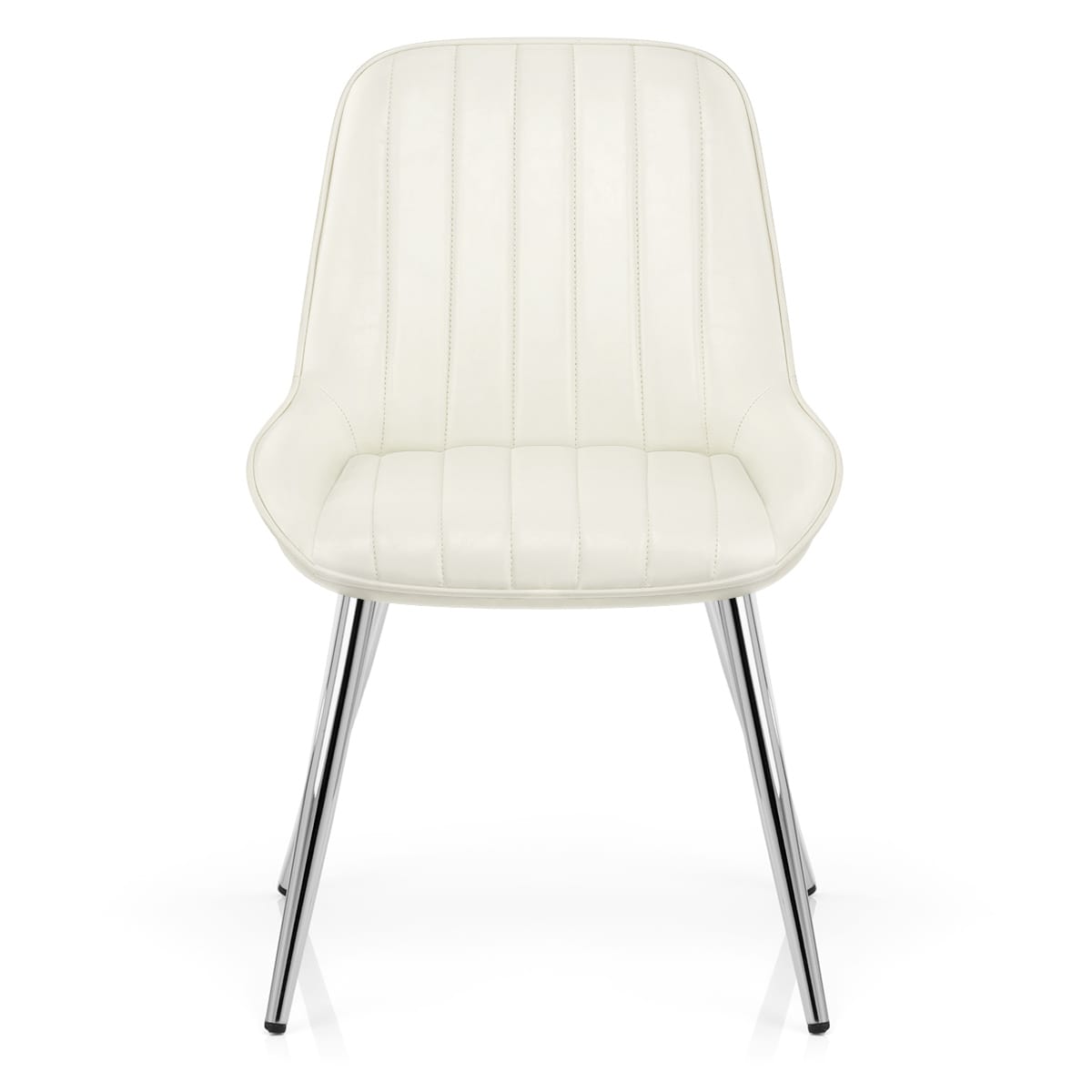 Mustang Chrome Chair Antique Cream