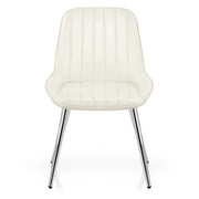 Mustang Chrome Chair Antique Cream