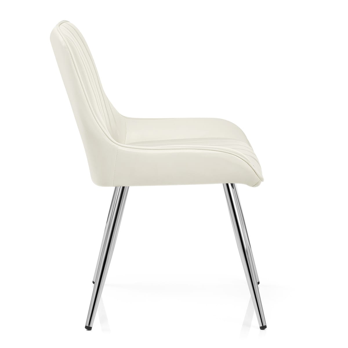 Mustang Chrome Chair Antique Cream