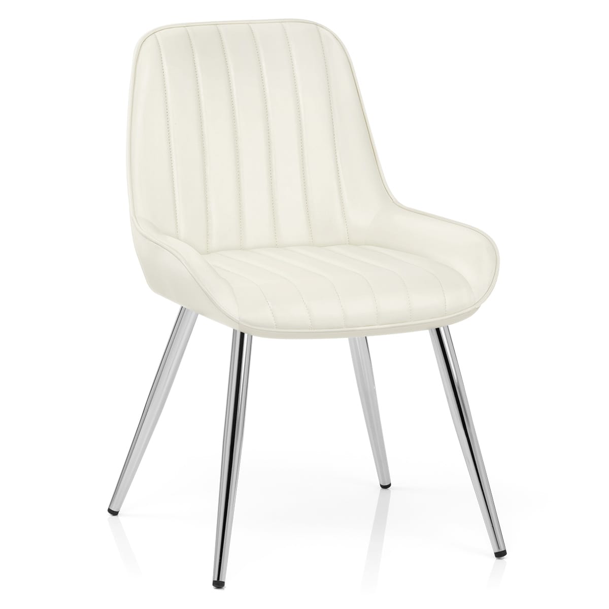 Mustang Chrome Chair Antique Cream